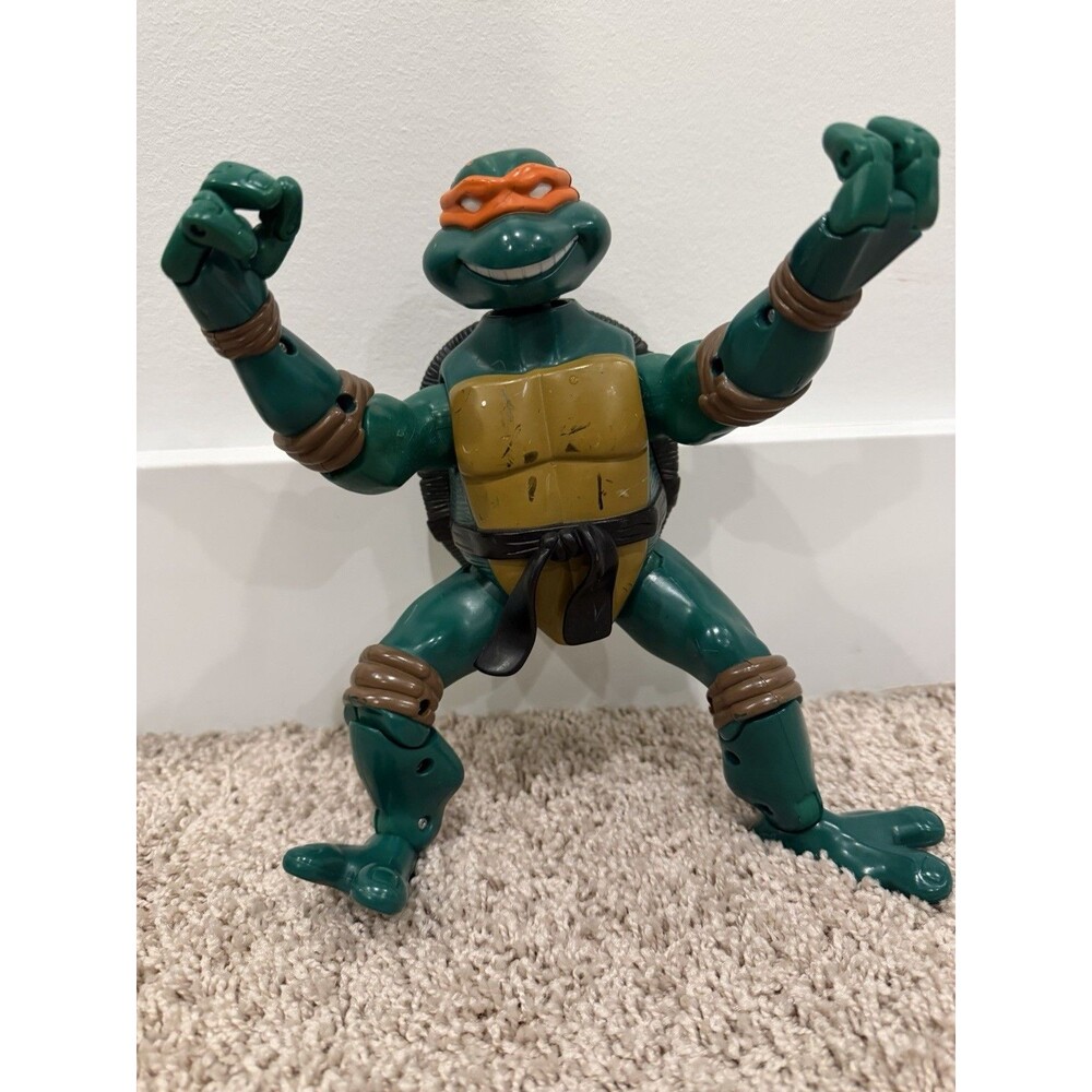 TMNT Movie Action Giant Michelangelo Loose 10" Action Figure Playmates 2006